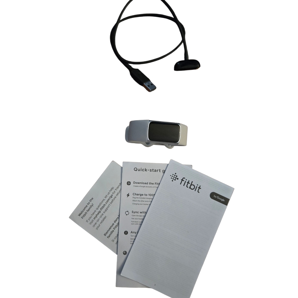 Fitbit Charge 6 with Charger and Quick Start Guides - Porcelain
